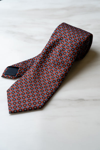 AT072OR Dark Orange Flroal Tie