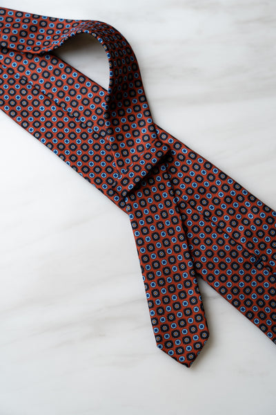 AT072OR Dark Orange Flroal Tie