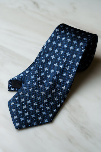 AT169NY Navy Blue Floral Tie