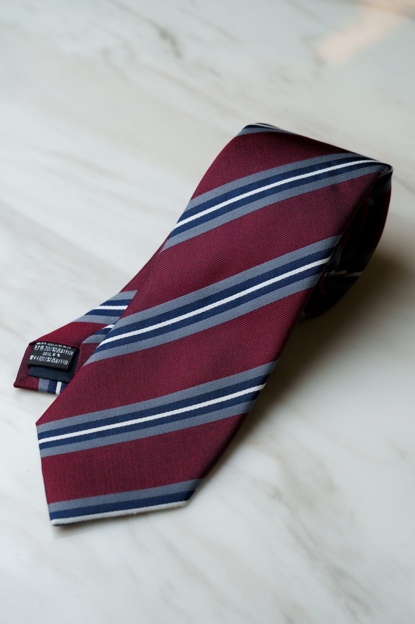 AT174RD Burgundy Red Stripe Ties