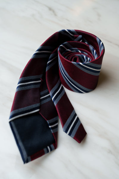 AT174RD Burgundy Red Stripe Ties