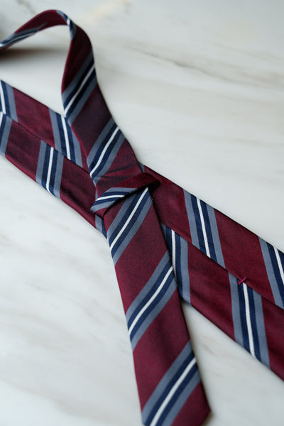 AT174RD Burgundy Red Stripe Ties