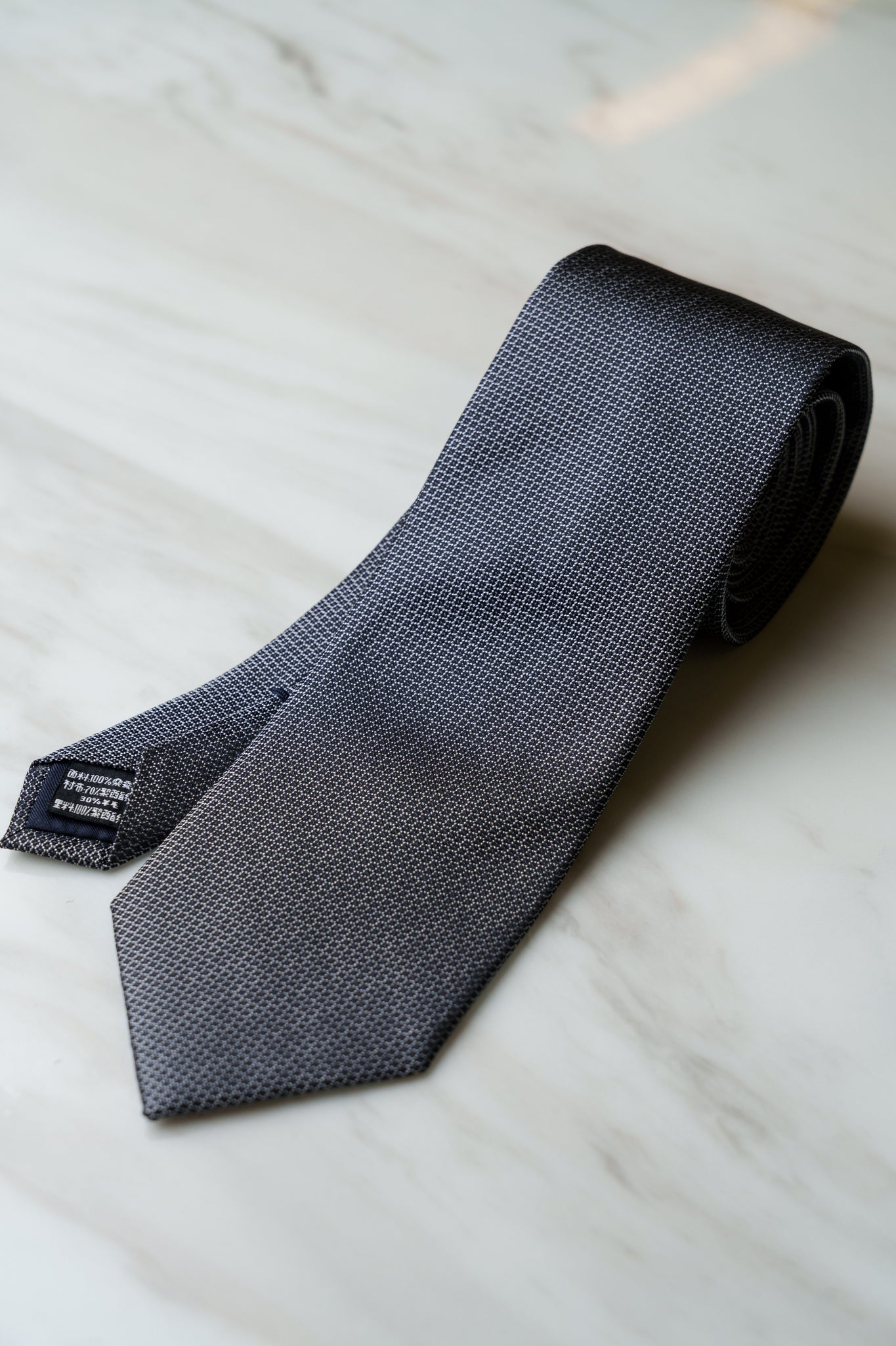 AT176GY Middle Grey Check Tie