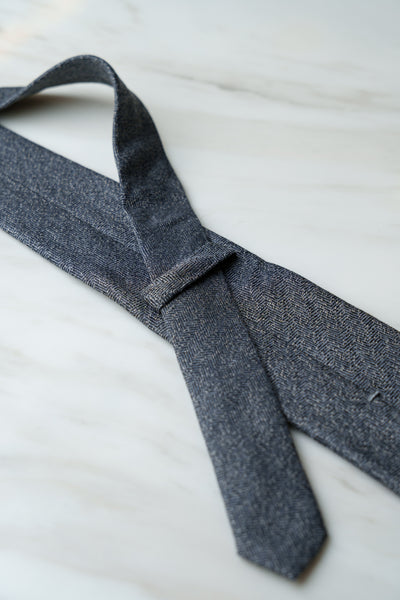 AT183GY Middle Grey Herringbone Tie