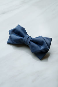 B146BU Azure Blue Cotton Bow Tie