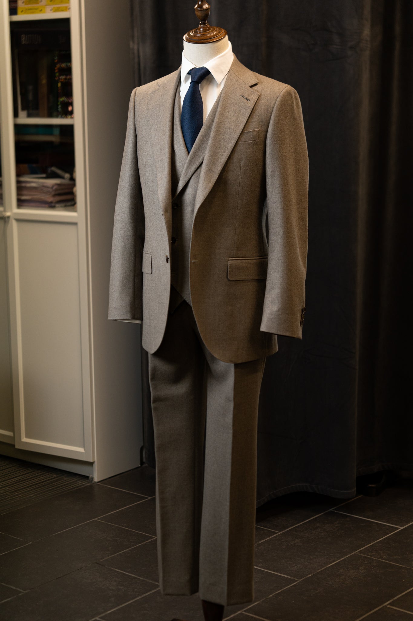 Light Brown Flannel Luxury Suit