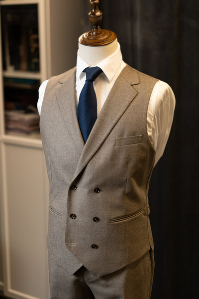 Light Brown Flannel Luxury Suit