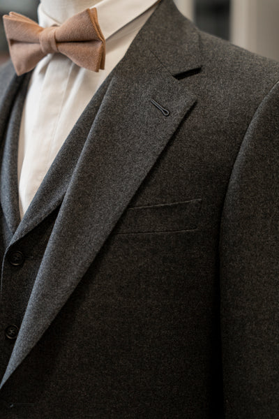 Dark Grey Flannel Luxury Suit