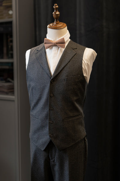 Dark Grey Flannel Luxury Suit