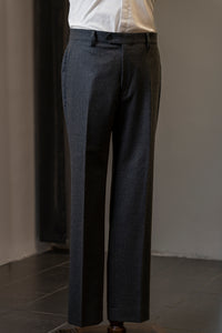 Dark Grey Flannel Trousers