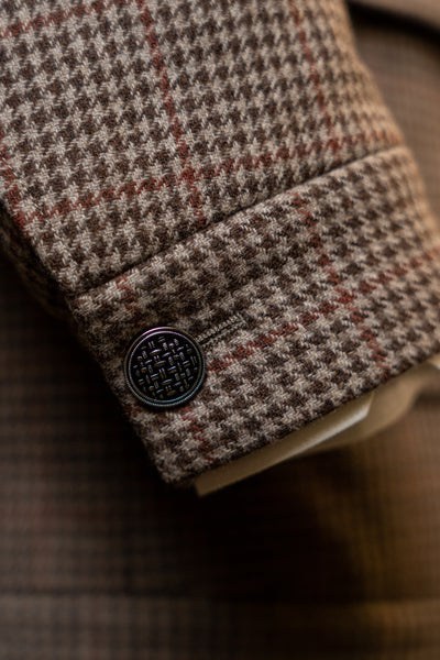 Brown Houndstooth Jacket by Customize