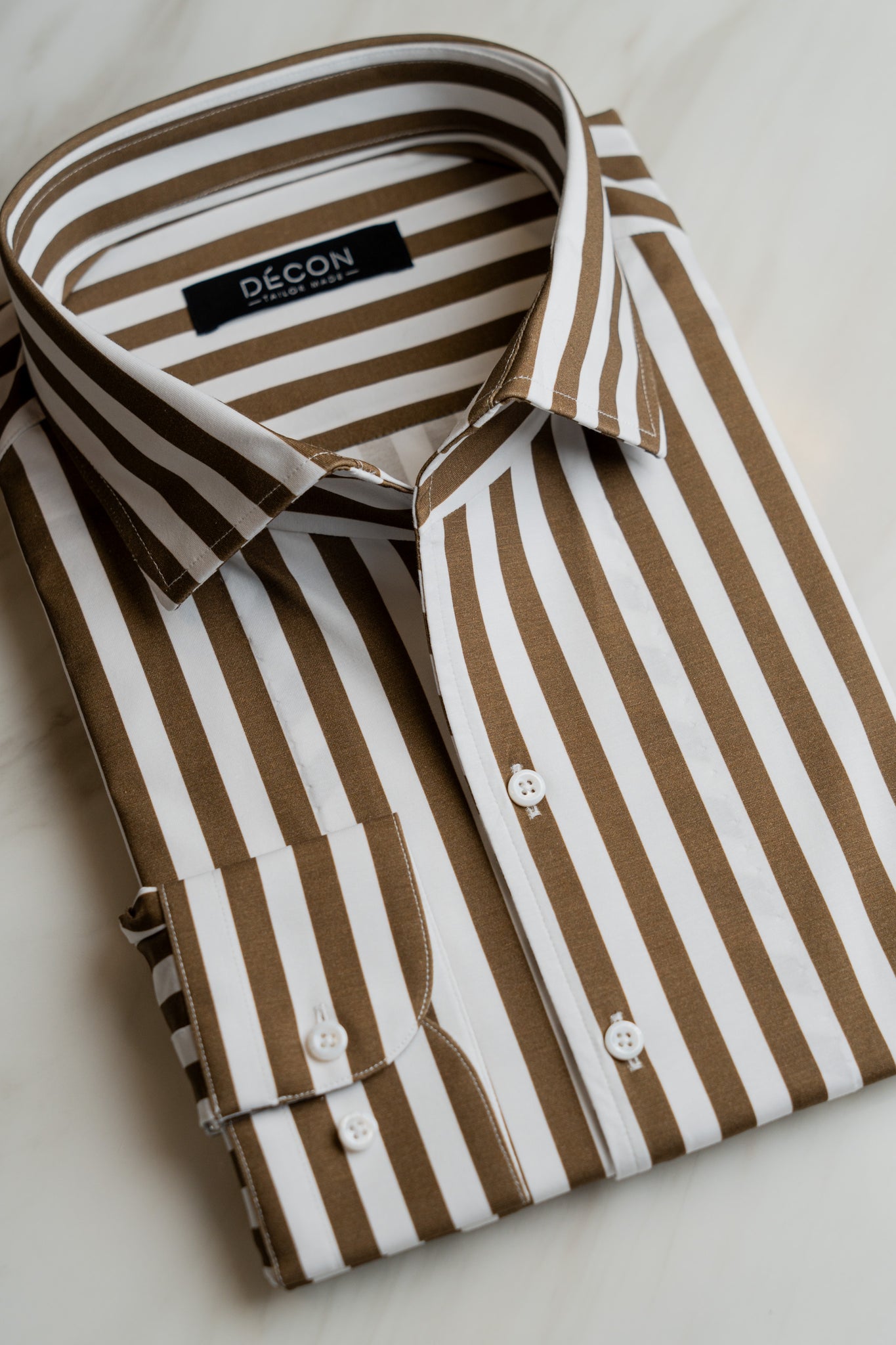 Brown/White Stripe Shirt