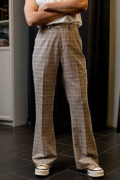 Brown Checkered OverSize Suit by Customize