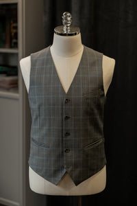 Grey Checkered Waistcoats