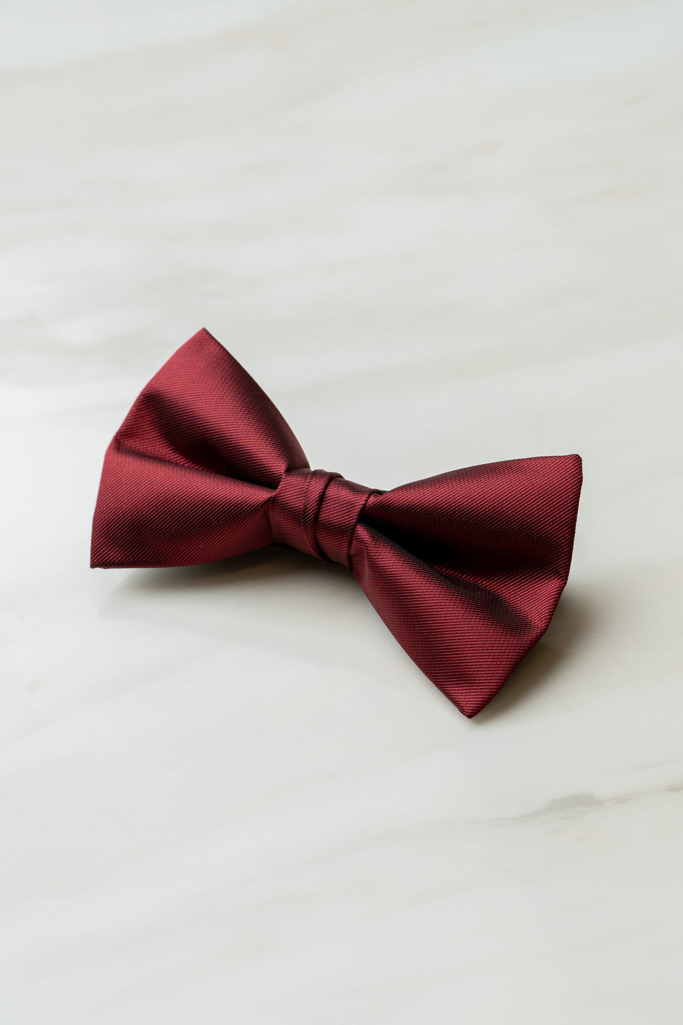 B159RD Red Satin Bow Tie