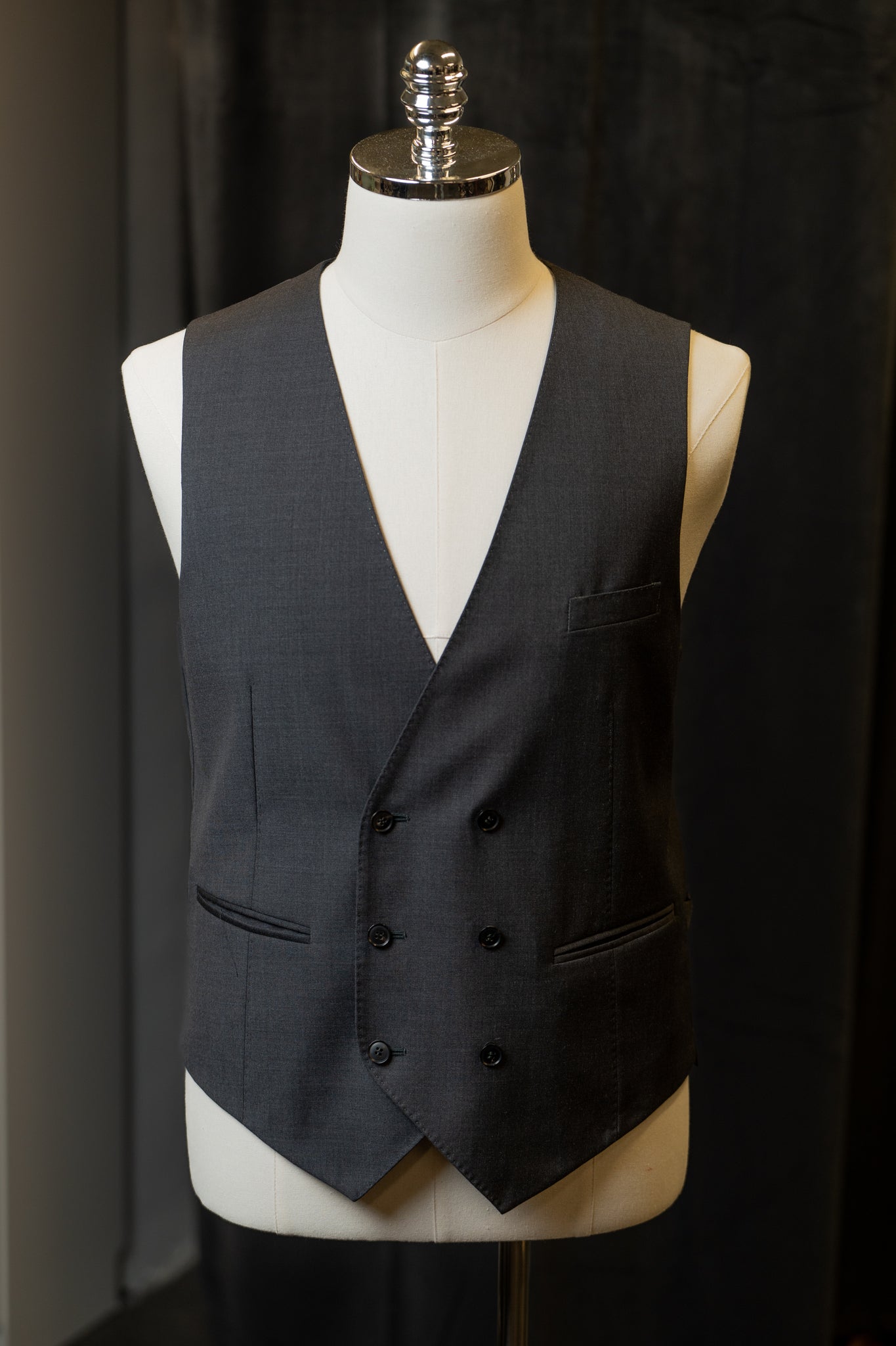 Dark Grey Minimal Waistcoats