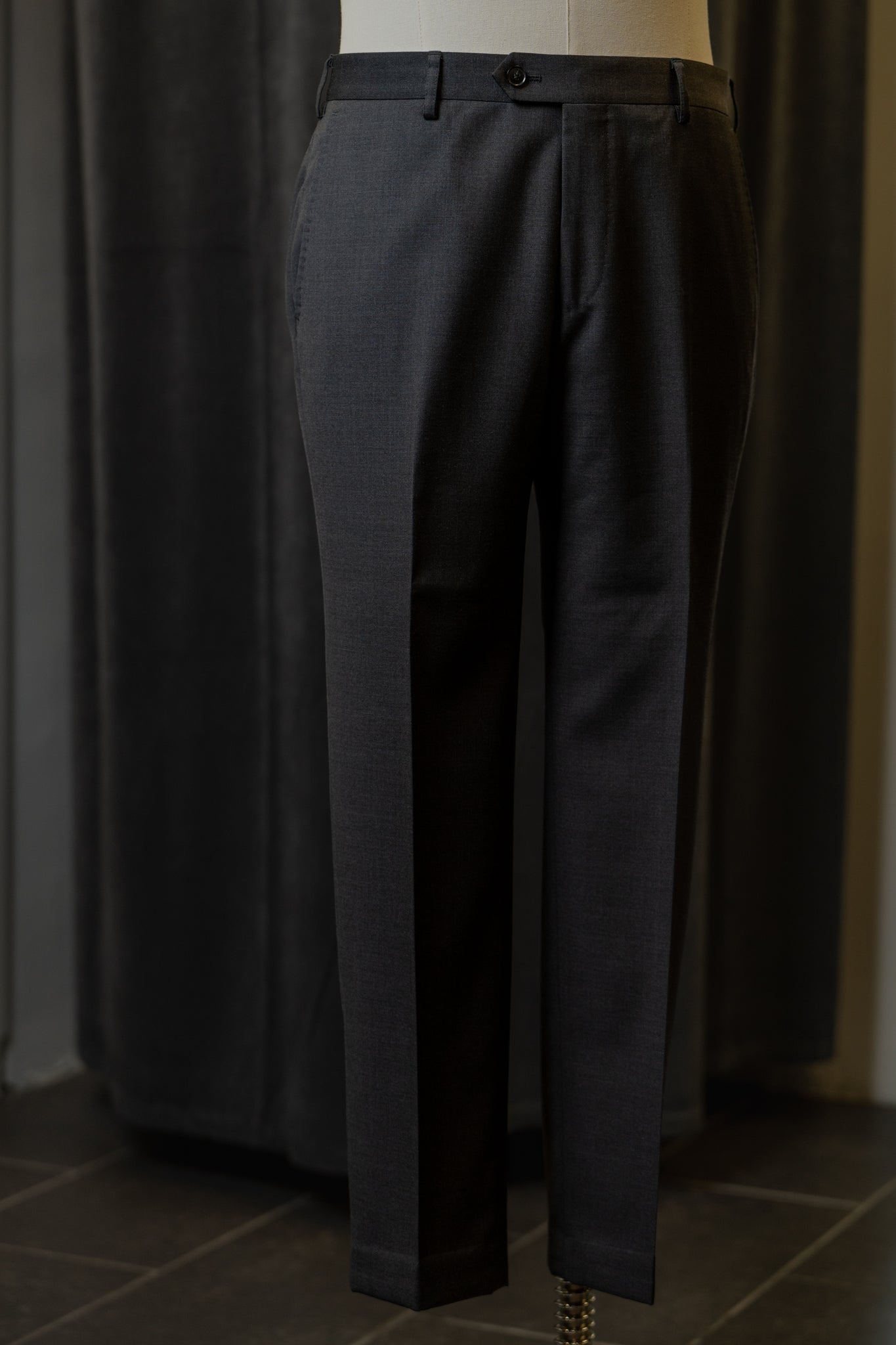 Dark Grey Minimal Trousers