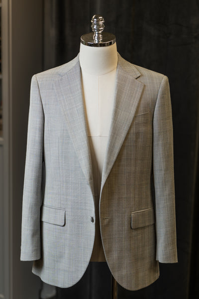 Light Grey Checkered Suit
