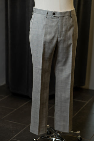 Light Grey Checkered Trousers