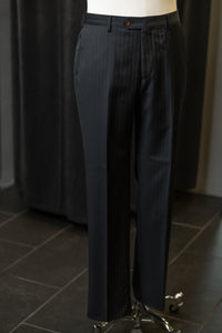 Navy Stripe Suit Trousers