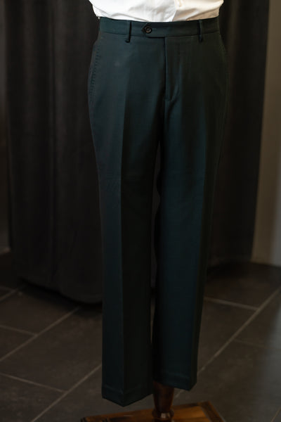 Dark Green Tuxedo With Black Notch Lapel Suit