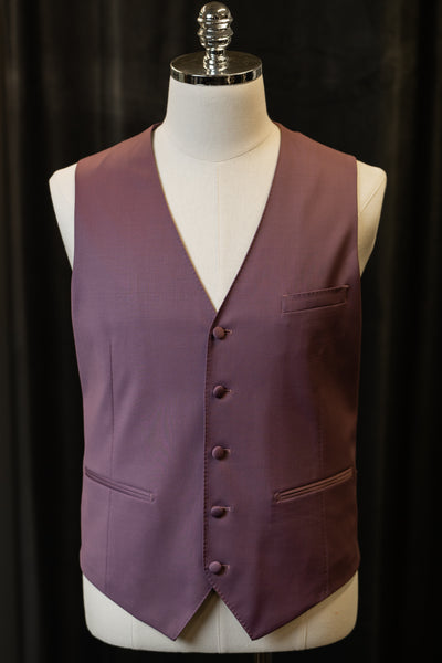 Dark Purple Notch Lapel Luxury Suit