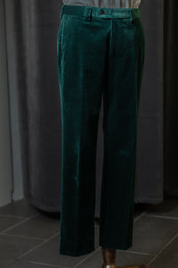 Dark Green Velvet Trousers