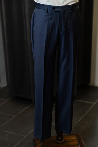 Navy With Red Stripe Trousers