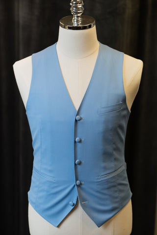 Light Blue Luxury Waistcoats