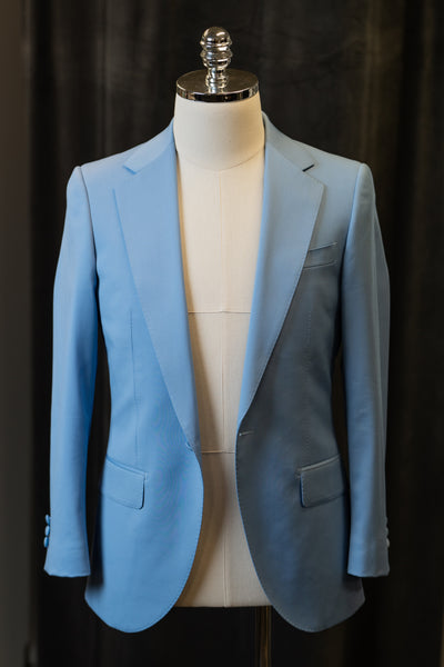 Light Blue Notch Lapel Luxury Suit