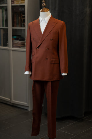 Fresco III Saddle Brown Double-breasted Suit