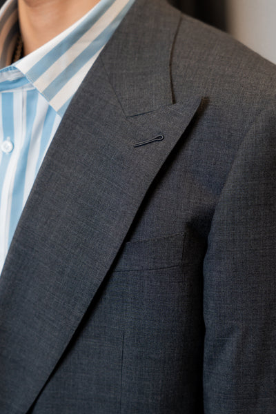 Dark Grey Double-breasted OverSize Suit by Customize