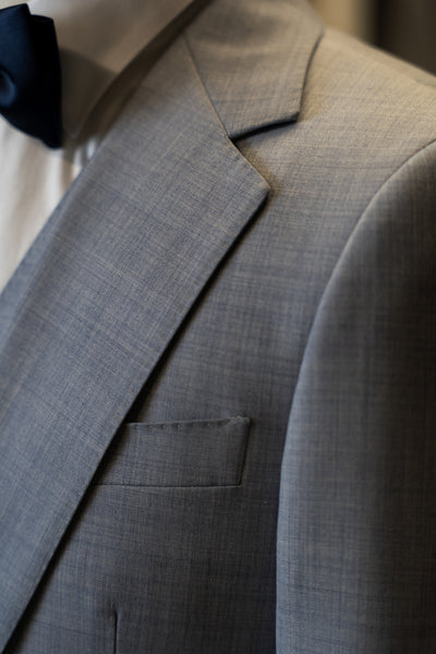 Light Blue With Notch Lapel Minimal Suit