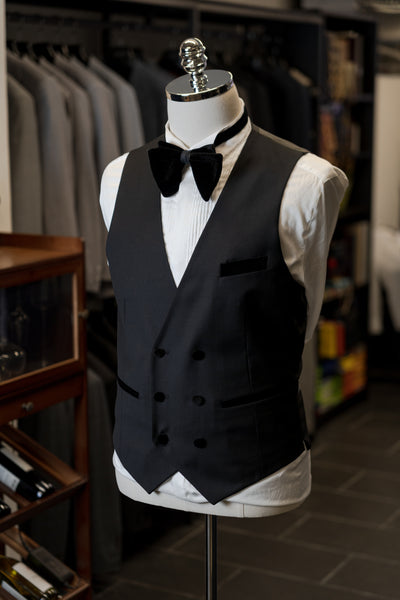 Black Tuxedo With Black Velvet Shawl Lapel
