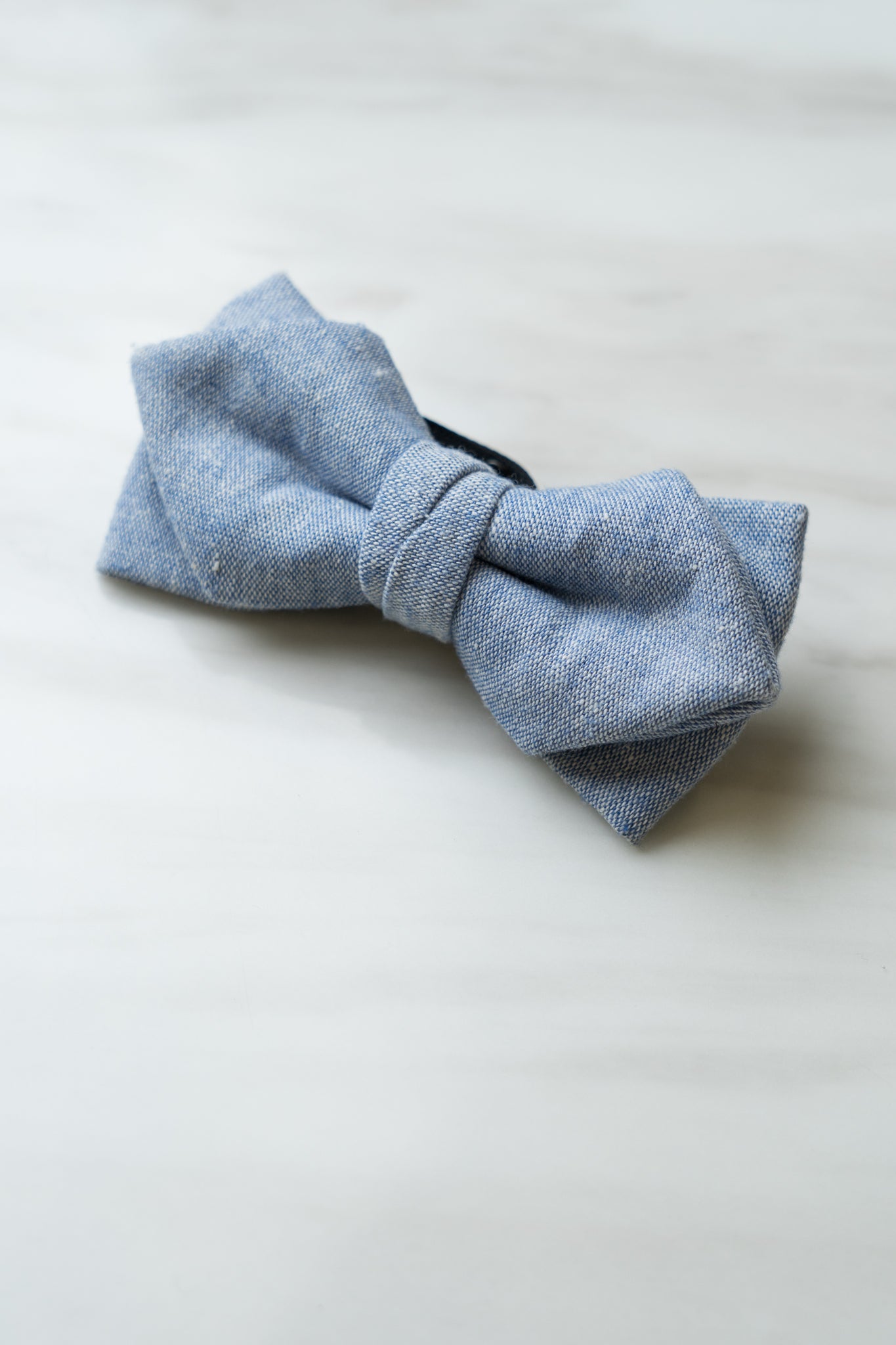 B010BU Light Blue Cotton Bow Tie