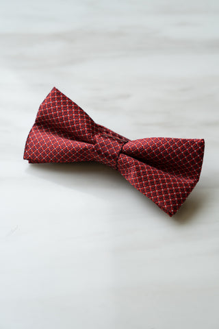 B073RD Red Check Bow Tie