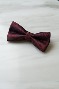 B077RD Red Paisley Bow Tie