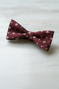B079RD Red Floral Bow Tie
