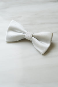 B122WT White Dots Bow Tie