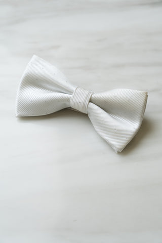 B122WT White Dots Bow Tie