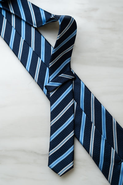 AT005NY Blue Stripe Tie