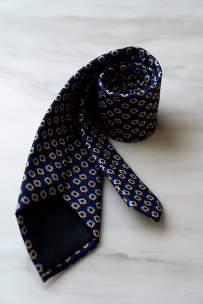 AT012BU Indigo Blue Floral Tie