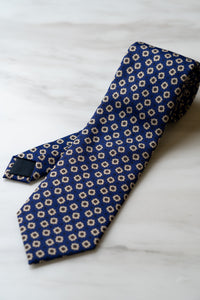 AT012BU Indigo Blue Floral Tie