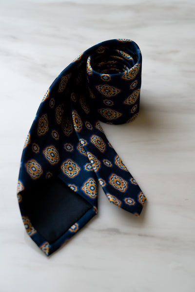AT013BU Blue Floral Tie
