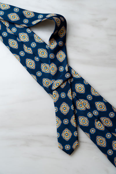 AT013BU Blue Floral Tie