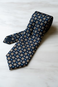 AT017BU Dark Blue Floral Tie