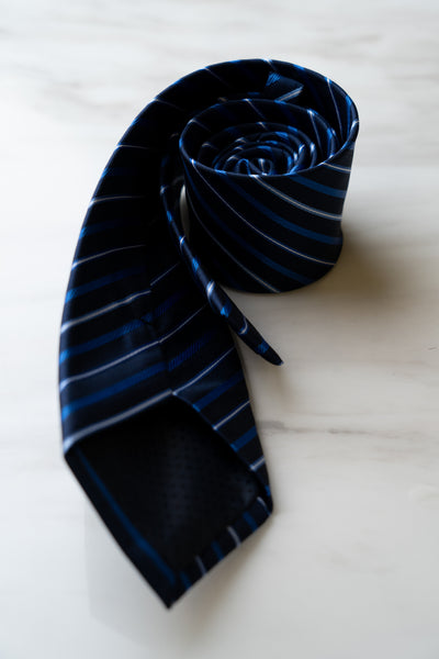 AT047BU Blue Stripe Tie