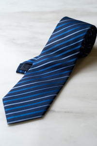 AT047BU Blue Stripe Tie