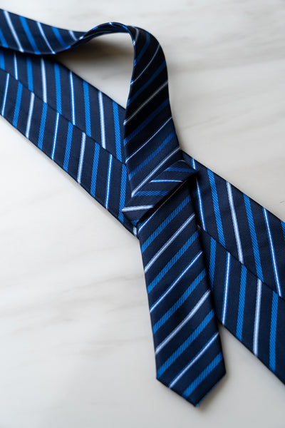 AT047BU Blue Stripe Tie