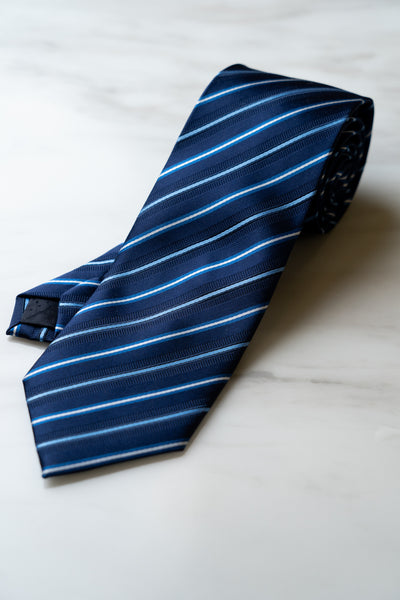 AT049BU Blue Stripe Tie